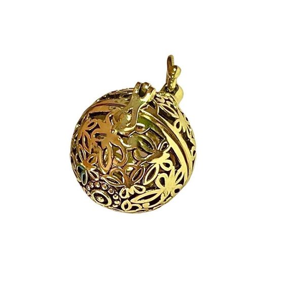 Pregnancy Pendant Mexican Bola Chime for Mother & Baby (Gold) - Picture 6 of 7
